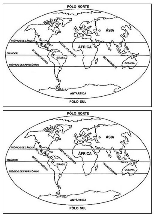 MAPA DOS CONTINENTES PARA COLORIR