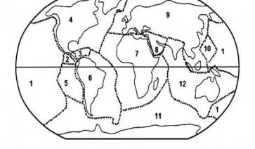  ATIVIDADES SOBRE PLACAS TECTÔNICAS - MAPA PARA COLORIR